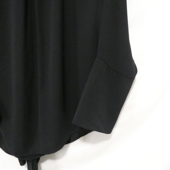 RACHEL - Rachel Roy | 2X | Elegant Black Blouse With Tie Detail - Picture 14 of 14